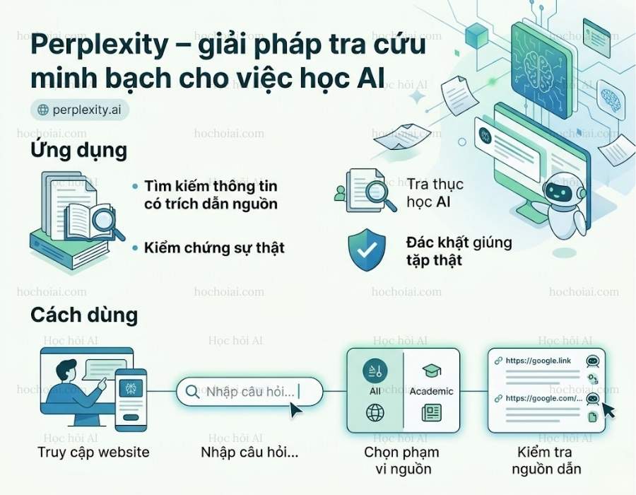 Perplexity – giải pháp tra cứu minh bạch cho việc học AI