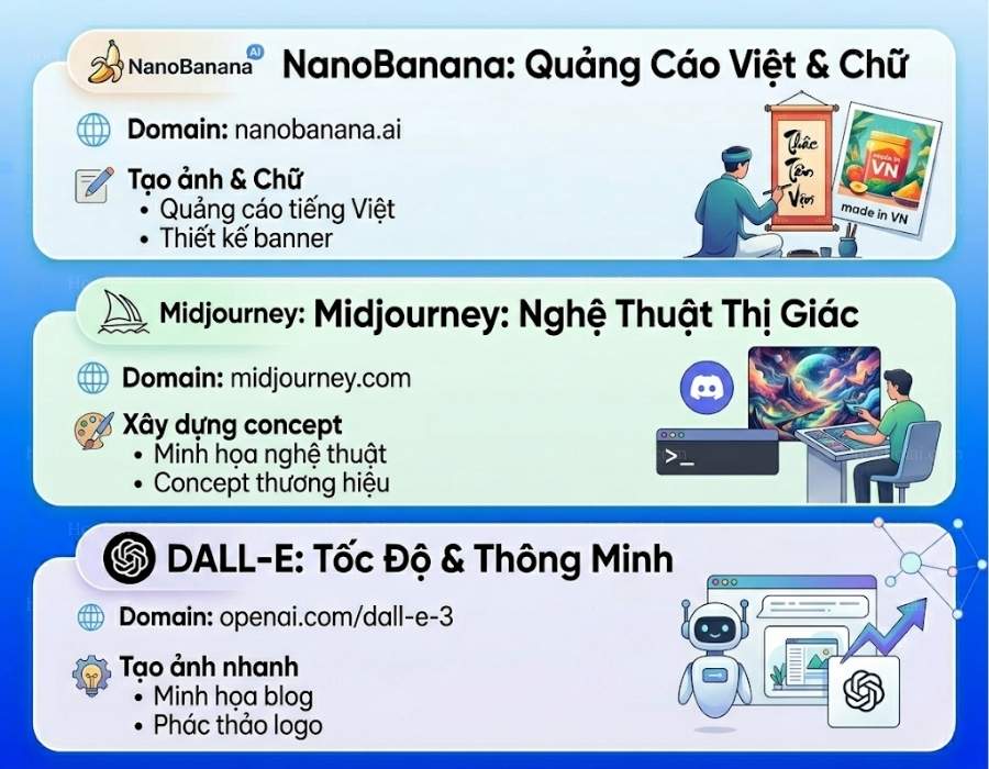 Không gian sáng tạo hình ảnh và thị giác quảng cáo